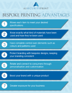 Bespoke printing benefits